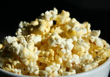 What is the carbohydrate content of popcorn?