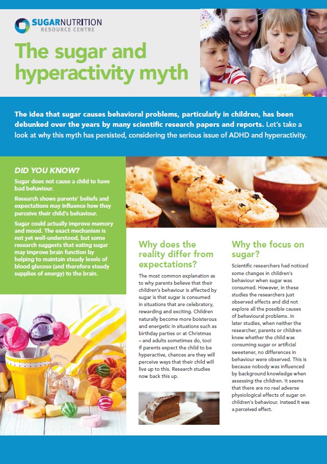 The sugar and hyperactivity myth